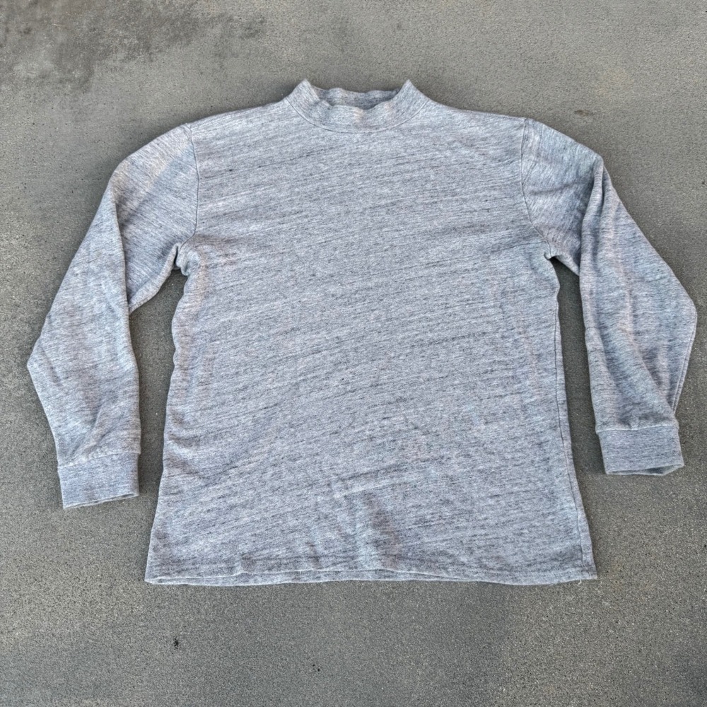PacSun Los Angeles Mens Gray Mock Neck Sweatshirt 100% Cotton French Terry M